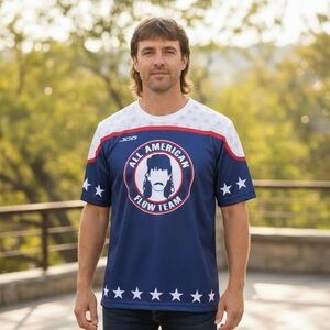 Men's Blue Flow Team Mullet Jersey (250)